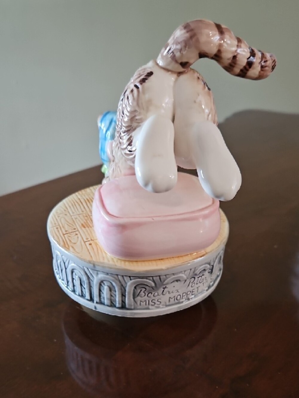 VTG Beatrix Potter Miss Moppet Musical Figurine by Schmid - Picture 5 of 7